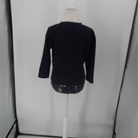 J.Crew Women's Blue Sweatshirt w Sequin Detail Size XS - Picture 8 of 9